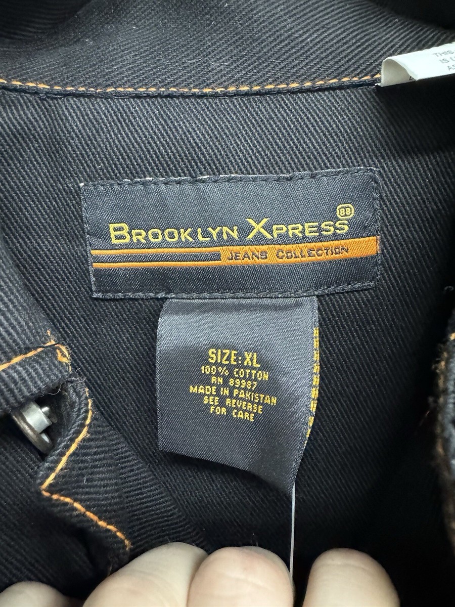 Vintage Y2K Brooklyn Xpress Embroidered Raw Denim Jean