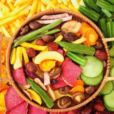 Mixed Fruits and Vegetables Crispy Dried Snacks Healthy Chips