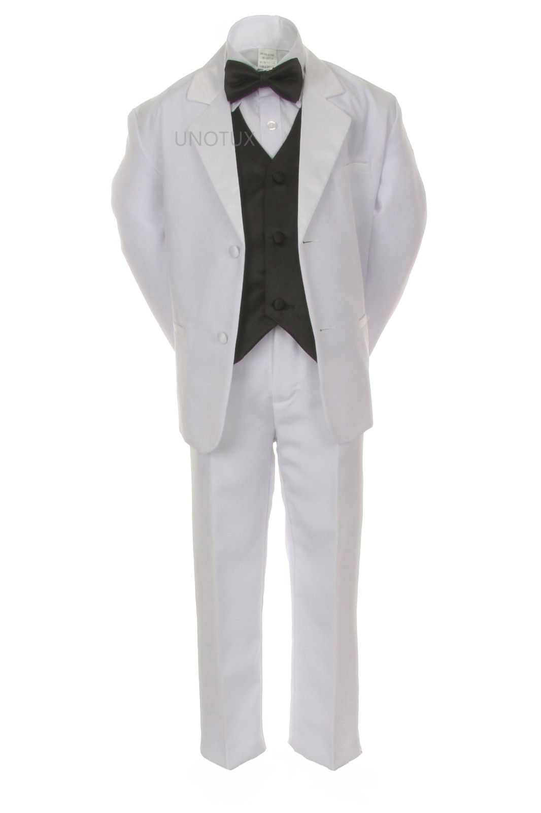 White Suit Tuxedo Royal Blue Vest Tie 
