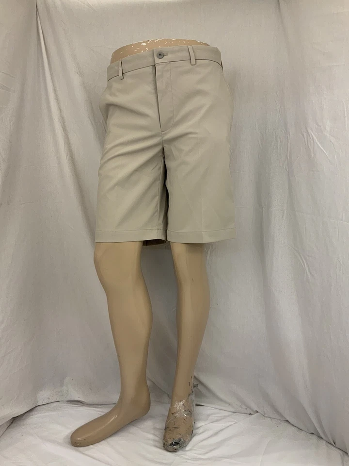 Pantalones Cortos de Golf Greg Norman Para Hombre Talla 32 Tostado Poli Frente Plano Nuevos Sin Etiquetas YGI P1-801 Foto 2 de 4