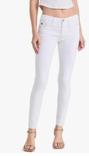 Woman AG ADRIANO GOLDSCHMIED White Super Skinny Legging Ankle Denim Jeans Sz 29