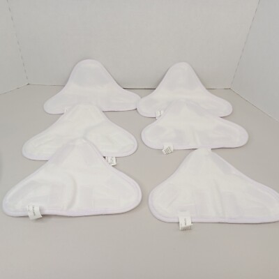 (H2O H20 X5) 6 Pack Washable Microfibre Steam Mop Pads Floor Replacement Pads Co