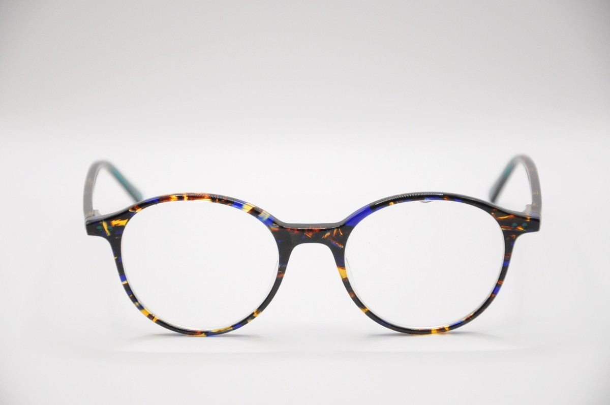 ELEANOR JITTERBUG ROUND EYEGLASS FRAMES TORT/TEAL 48-19-140 