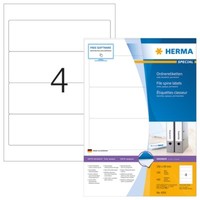 Herma 4291 Ordneretiketten A4 192X59 Mm Weiß Papier Matt Blickdicht 400 St.