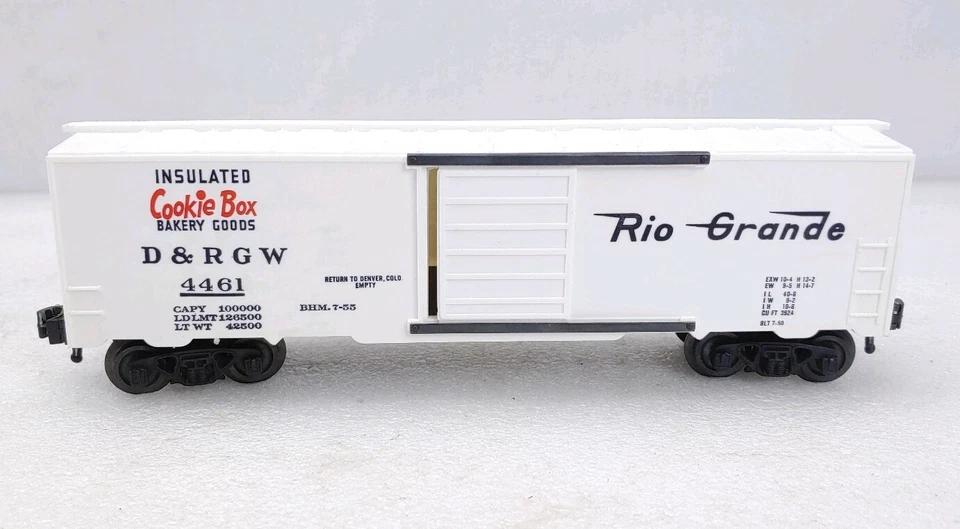 Rare KMT 4461 Rio Grande D. & R.G.W. Cookie Boxcar White New In Box - Image 3 of 4