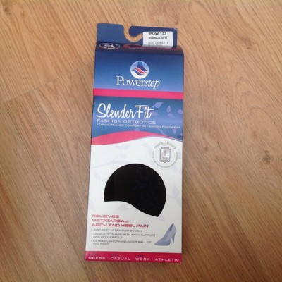 powerstep slenderfit fashion orthotic insoles