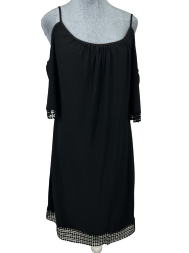 Nuevo con etiquetas Vestido Casa Blanca Mercado Negro Cambio Hombro Frío Sobre la Rodilla Talla M - Imagen 4 de 10