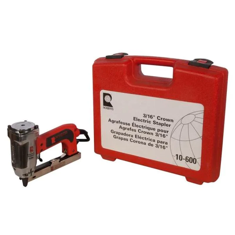 20 Gauge Corded Electric Crown Stapler Staple Carpet Installation Low Profile 75378106005