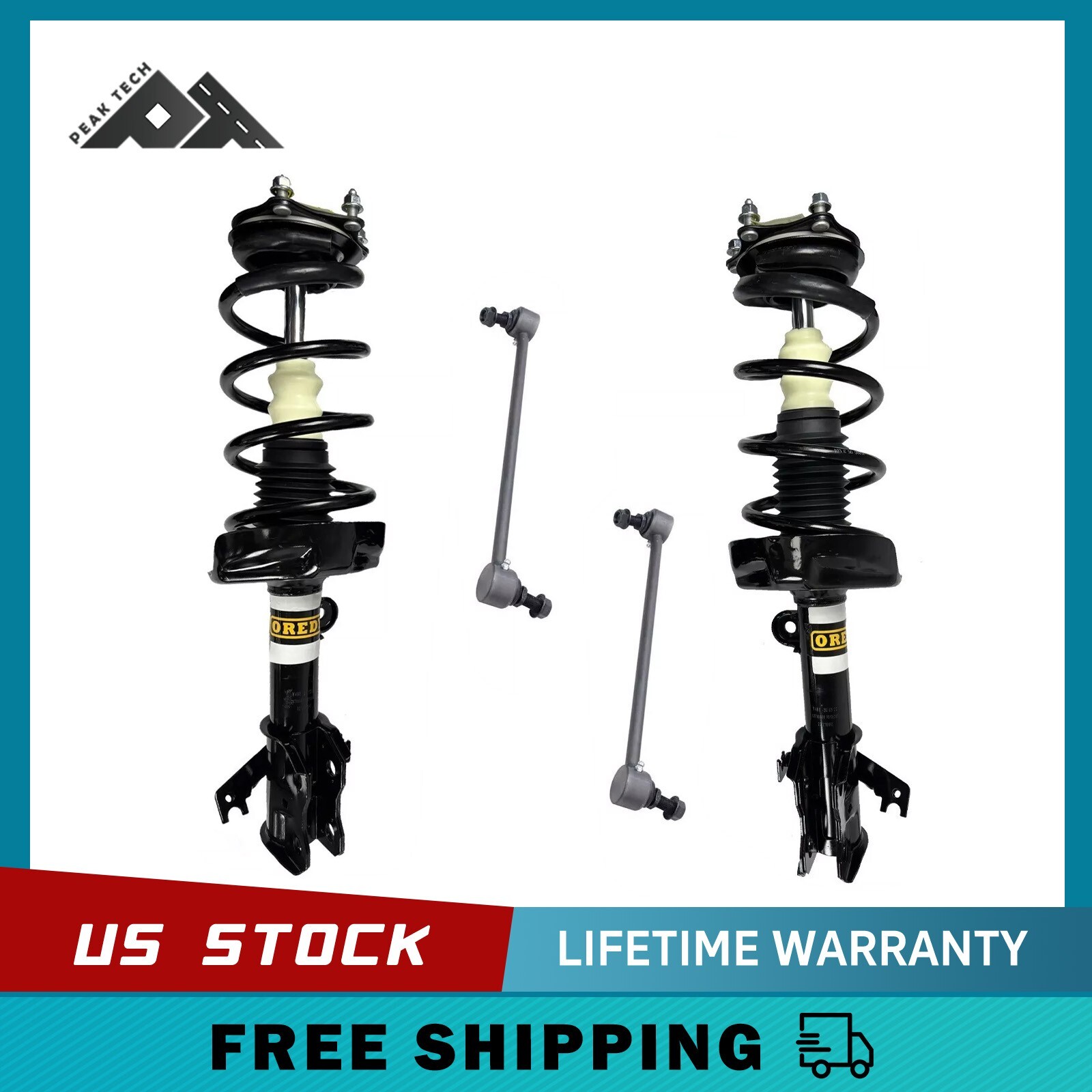 Honda CR-V 2007-2014 2+2 Front Struts & Sway Bars Kit