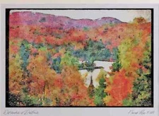 262077 Laurentian Fall Scene A3 Watercolour print
