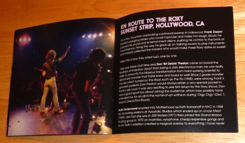 FRANK ZAPPA & THE MOTHERS - THE ROXY PERFORMANCES - 7 CD BOX SET - Imagen 20 de 23
