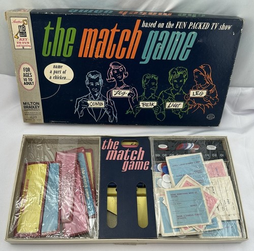 1963 The Match Game by Milton Bradley Never Played Pieces Sealed FREE SHIPPING - 第 1/5 張圖片