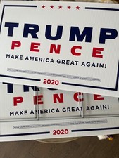 trump yard sign original 2020 x2
