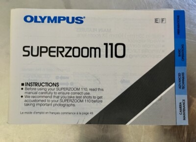 Olympus Superzoom 110 Anleitung  - Text.deutsch - Classic-Camera-STORE