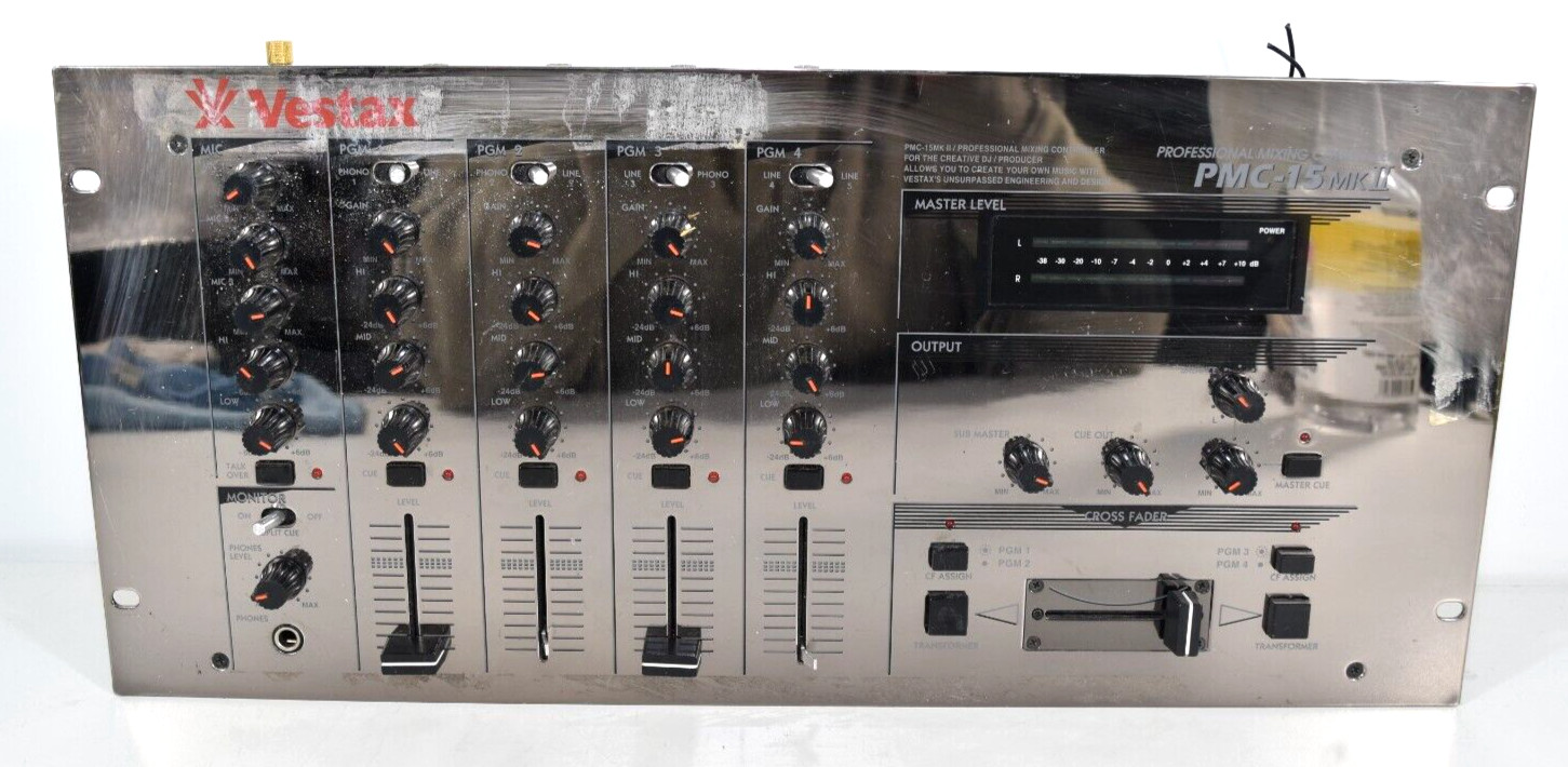 Vestax PMC-15 DJミキサー ベスタクス Vestax PMC15 PMC-15 DJミキサー ビンテージ
