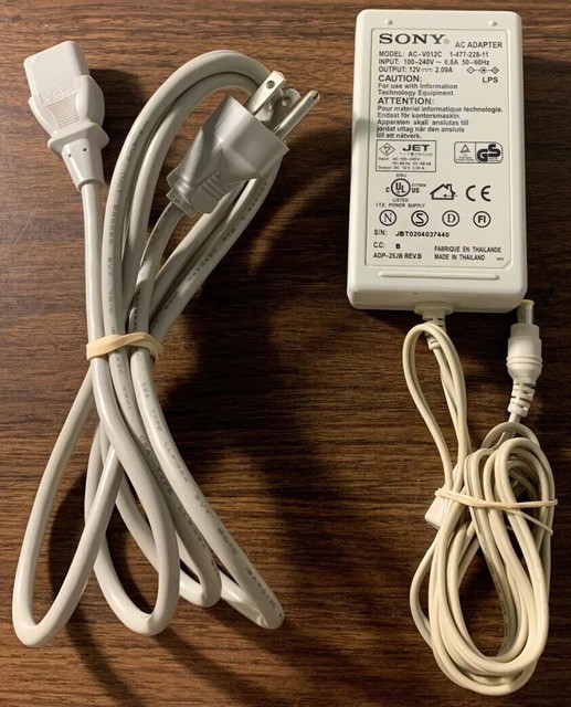 Genuine Original Sony AC Power Adapter Model ACV012C 12V DC 2.09A