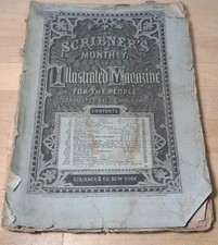 1871 January SCRIBNER'S Monthly an Illustrated Magazine J.G. Holland  Vol. I #3