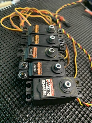 set 5 servos Spektrum SA6180 + hitec hs645mg