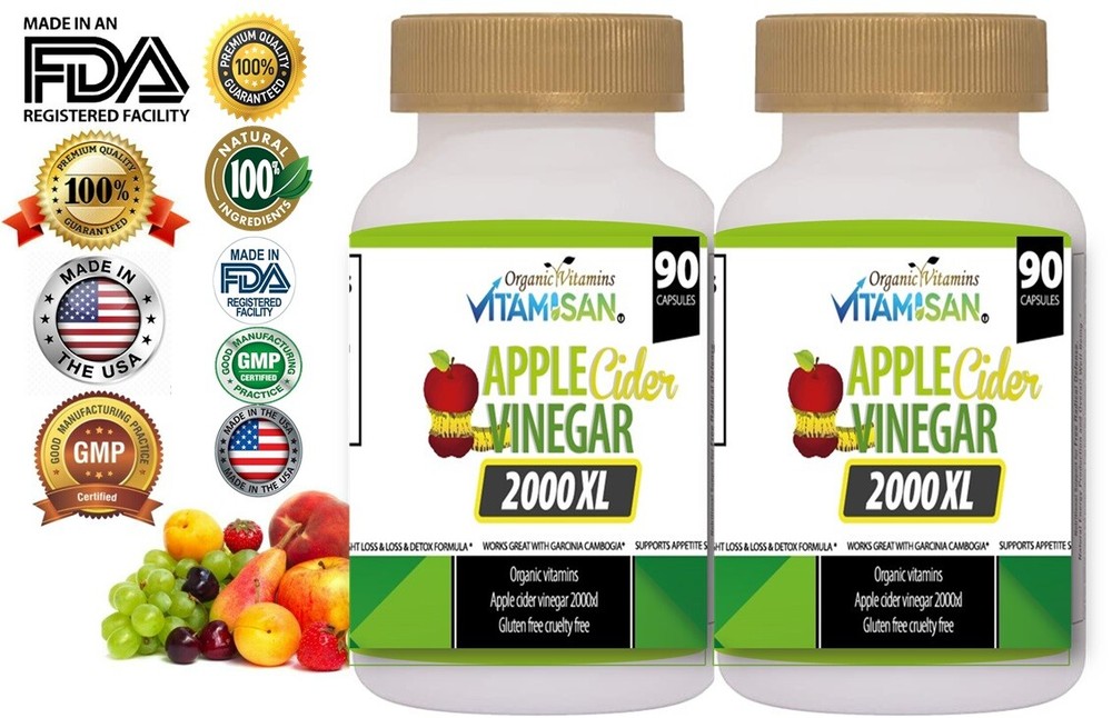 Best Naturals Apple Cider Vinegar Plus Weight Loss Supplement 180 Capsules