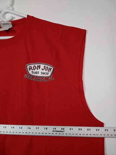Ron Jon Surf Shop Orlando Sleeveless Shirt Mens Sz 2X Red Florida - Picture 12 of 13