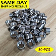 50Pack O2 02 Oxygen Sensor M18 X 1.5 Curve Notched Nut Bung Stainless Steel