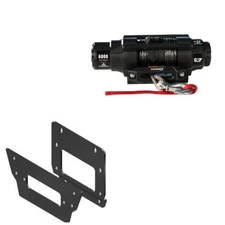 Viper 6000lbs V3 Winch Black With Mount For Kawasaki Teryx KRX 1000 2020-2023