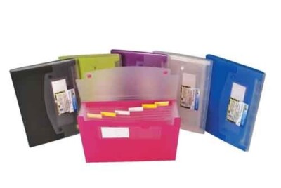 Filexec Green Oath Expanding File 7 Pockets Letter SZ Asst Colors School Office