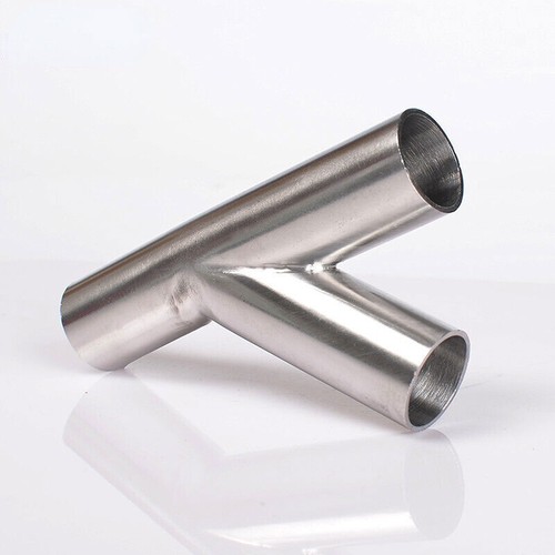 New 304 Stainless Steel Tee Y Shape Pipe Y-Piece Exhaust Tube Polished 19mm-51mm - Picture 2 of 6