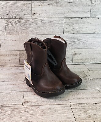 Garanimals  Infant Boots  Boy's Sz. 3   Brown   Hook & Loop Side Closure