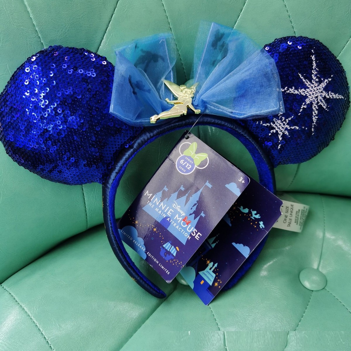 Disney Minnie Mouse The Main Attraction Headband Ears Series 6/12 Tinkerbell NEW Disneyland Paris Exclusive ears/ headband - Pink Tinkerbell  main image 3