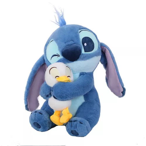 2025 Lilo Stitch duck Plush Stuffed Disney Doll Stuffed Sleeping pillow Kids Toy - Picture 1 of 9