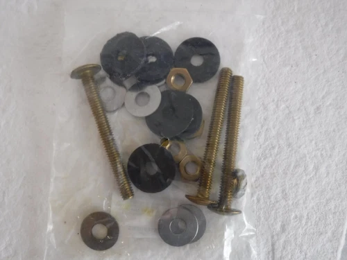 Jones Stephens 5/16", 3"Long Tri-Bolt Tank to Bowl Bolt Set Brass Bolts #C03280 - Picture 2 of 2
