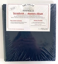 Dalee Bookbinding Co 6" x 8.5" Scrapbook Album 10 Page Protectors NAVY BLUE