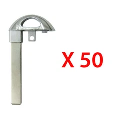 Smart Remote Key Uncut Blade Emergency Insert Replacement for Buick (50 Pack)