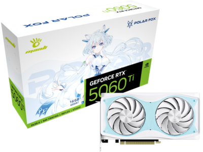Manli GeForce GeForce RTX 5060 Ti Polar Fox OC 16GB GDDR7 graphics