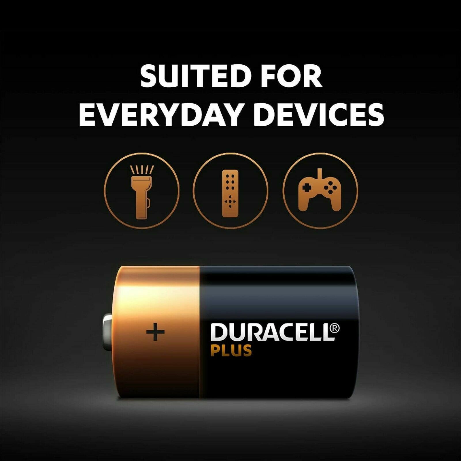 Duracell Plus C Alkaline Batteries 1.5V LR14 MN1400 10 Years ShelfLife