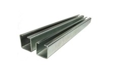 2m L&auml;nge Laufschienen f&uuml;r h&auml;ngende Schiebetore 30x30x2  Rohstahl/ Verzinkt HS-30