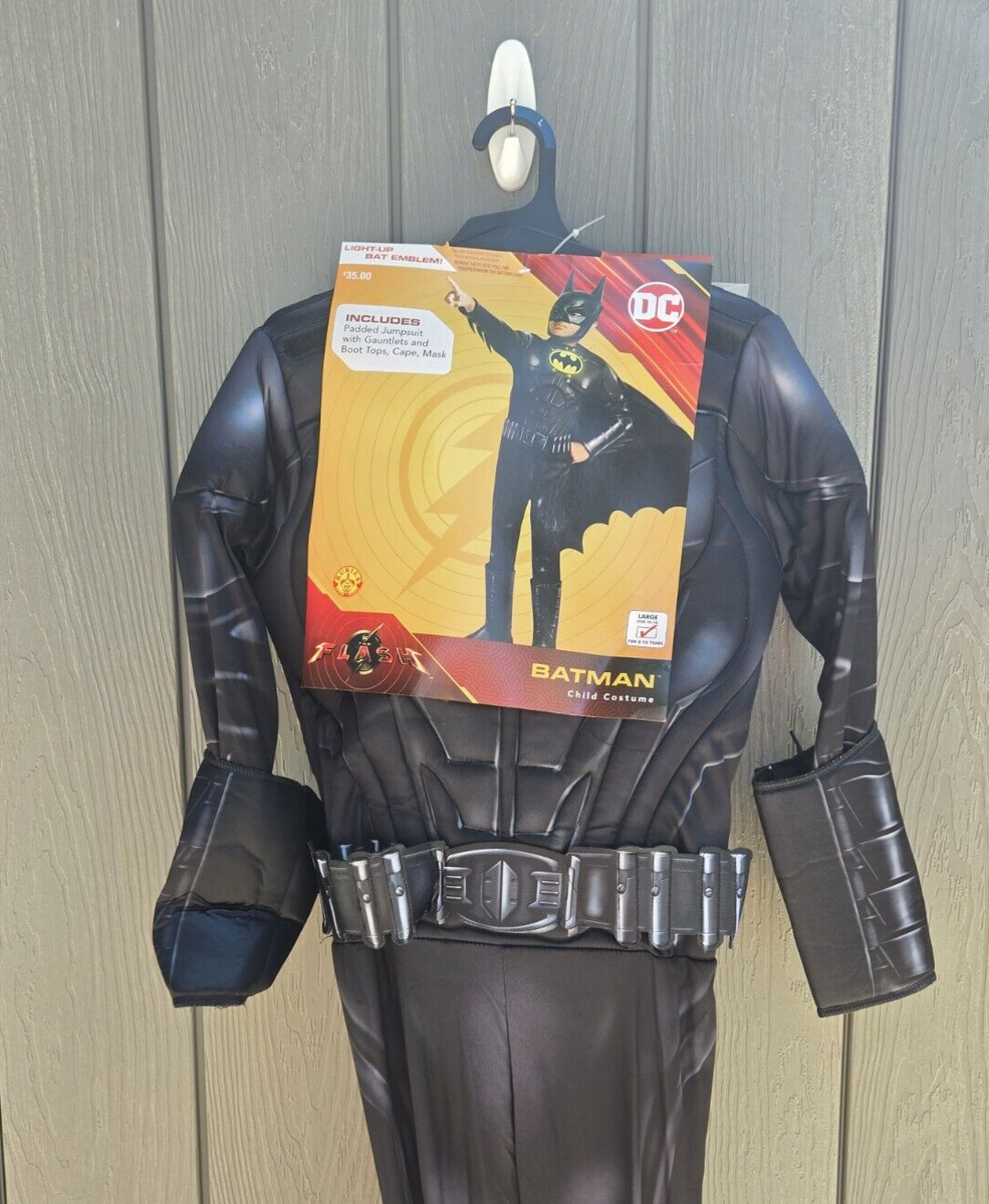 Batman Halloween Costume DC The Flash Kids Light Up - 10-12 Large