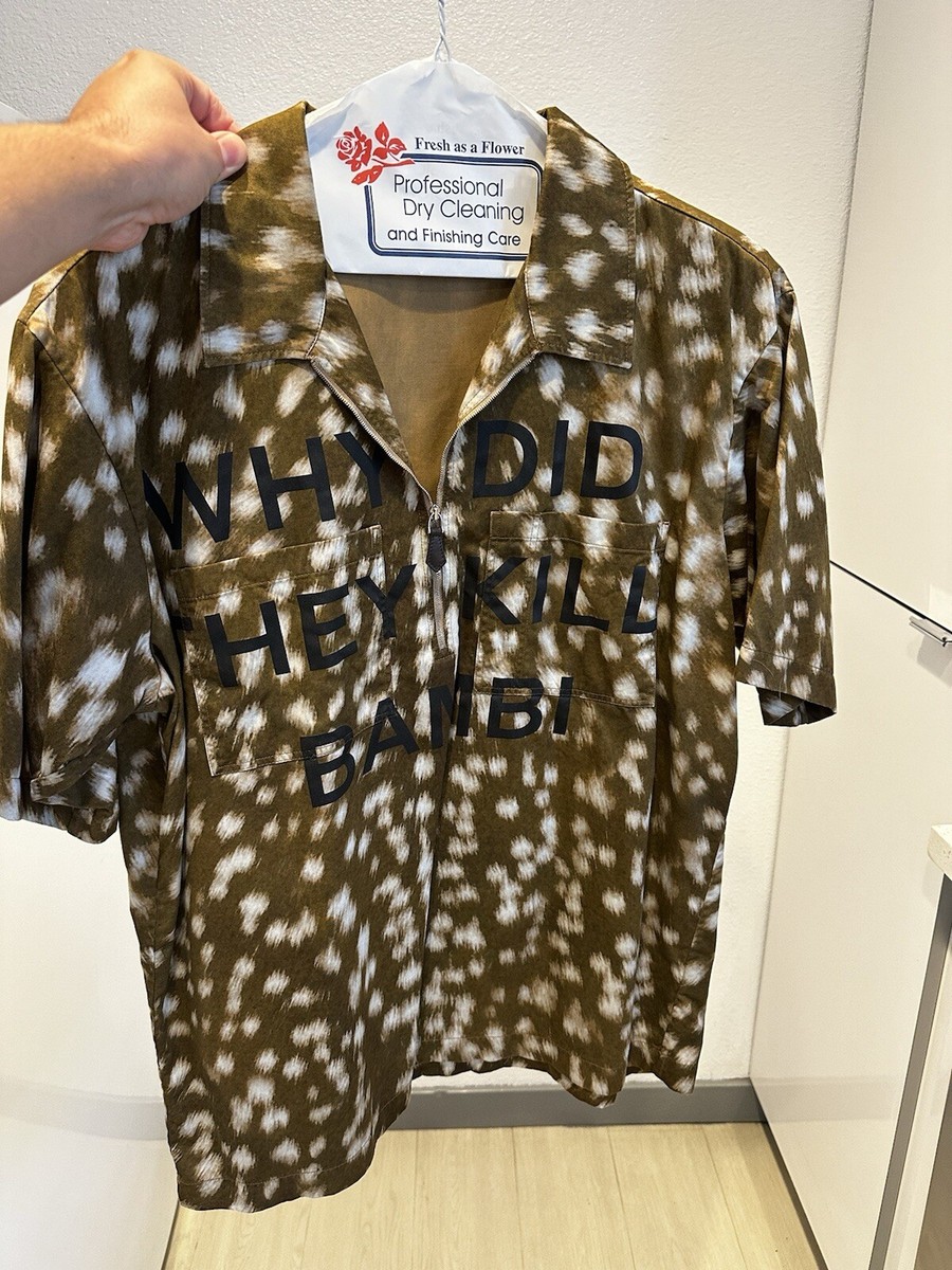 Burberry “Why Did They Kill Bambi” Deer Shirt - Authentic | eBay