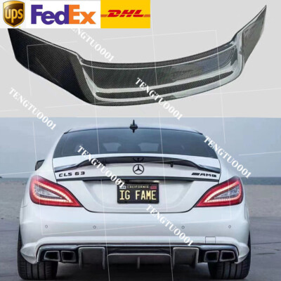 Carbon Fiber Rear Trunk Spoiler Wing Fit For Benz CLS Class W218