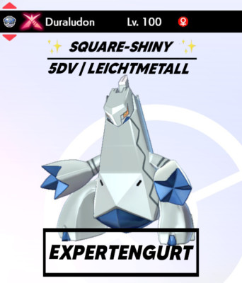 Pokemon Schwert und Schild Shiny [Square Shiny GMAX Duraludon] FAST DELIVERY