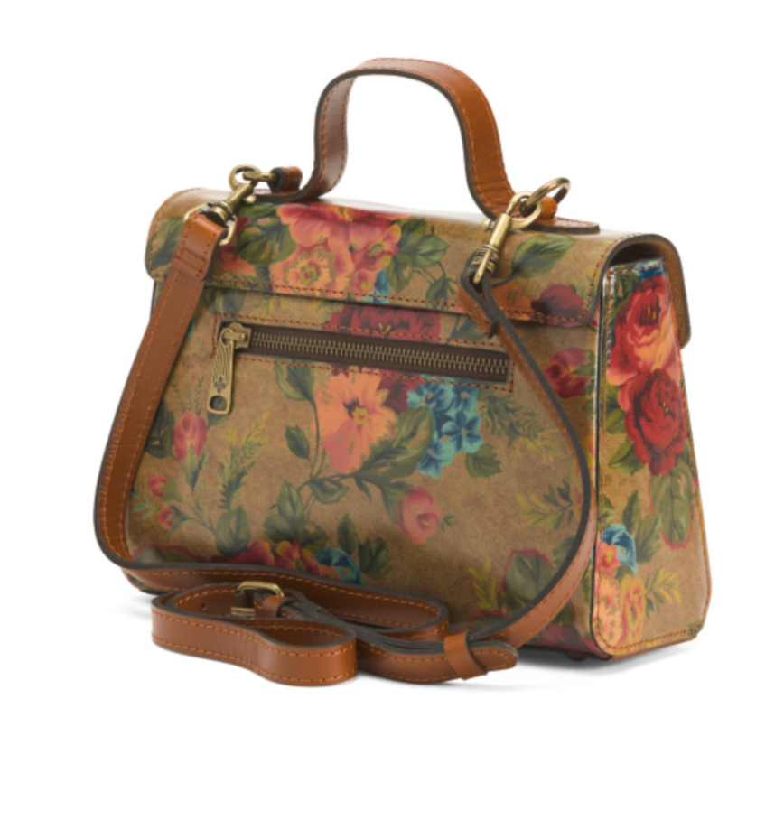 PATRICIA NASH Leather Carisbrooke Medium Satchel With PATRICIA NASH Leather Carisbrooke Medium Satchel With