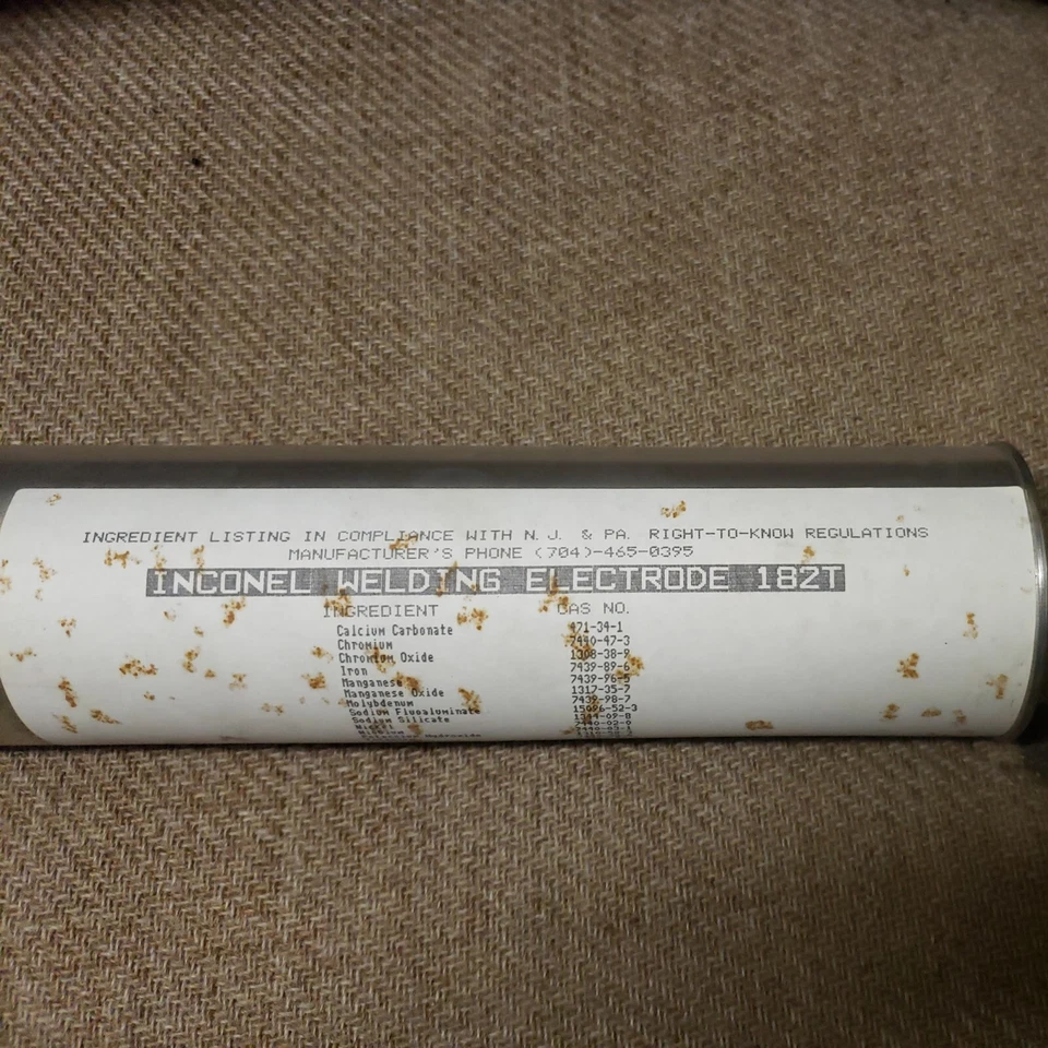 10 lb Inco-Seld, Electrodo A, Inconel 182T aleación 600/601, 3/16" aleación de níquel  Foto 4 de 4