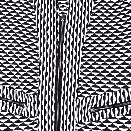 Chico's travelers black and white jacket sz 0 XS - Picture 3 of 4