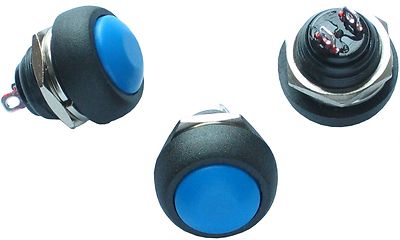 12pcs Waterproof Momentary ON OFF Blue Push Switch Button /Boat | eBay