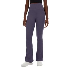 Kirkland Signature Women's Stretch Brushed Mini Flare Yoga Pant Purple