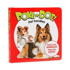 Melissa Doug Childrens Book Poke-a-Dot: Pet Families Board Book with But...