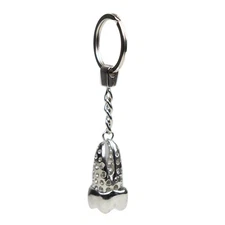 iDENTical Tooth Shape Silver Keychain (YK-068S) Tooth Shape Silver Keychain
