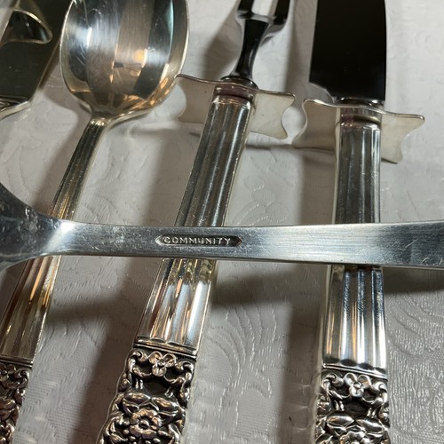 Oneida Community Silver Plate Coronation Flatware 55 Pcs Service for 8 & Carving - Picture 8 of 8