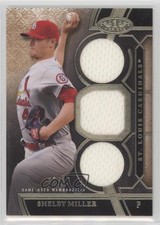 2015 Topps Tier One Relics Triple Swatch /25 Shelby Miller #TOR-SM 0t2